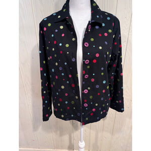 Studio Works Black Embroidered Jacket Small